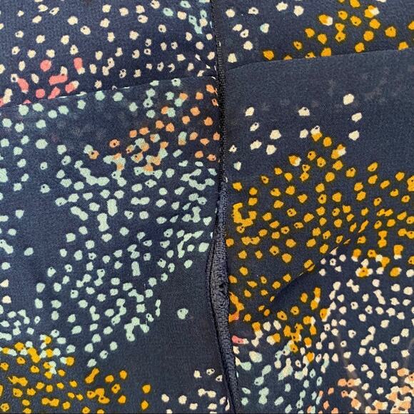 Slate and Willow Printed Dress Ruffle Blue S - Picture 6 of 6